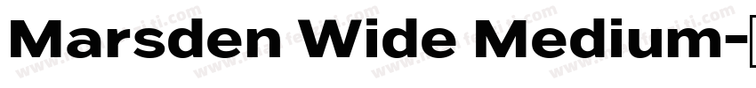 Marsden Wide Medium字体转换